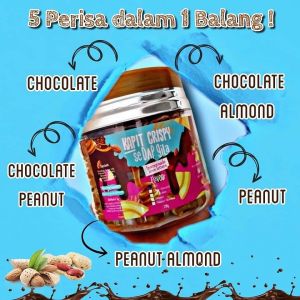 Kuih Kapit Crispy Sedap Giler | Kuih Kapit 5 perisa | Chocolate Peanut ButterAlmond Nibs| sesuai untuk kudapan minum petang kuih raya hamper raya door gift