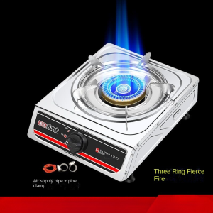 Gas Stove Table Top Burner Gas Cooker Stove Fire Burner Household Desktop Liquefied roleum Gas Stove Energy-Saving Natural Gas Old-Fashioned Monocular Stove Equipment Style