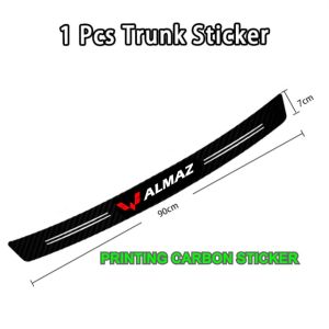 Sticker Carbon Print Sticker Pijakan Pintu Mobil Wuling Almaz anti Gores