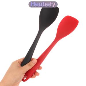 Heabety Cấp thực phẩm Silicone thìa Thìa chịu nhiệt nấu ăn muỗng không dính nướng scraper khuấy scooping salad trộn muỗng