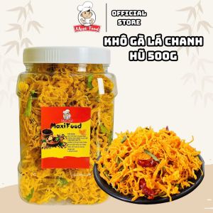 500g Khô Gà Lá Chanh (đóng hũ) MAXIFOOD