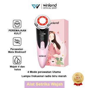 Winland Alat Setrika Wajah Pemijat Perawatan Kulit Anti Anging Facial Massage 4in1Facial Massage Hot Cold