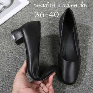 รองเท้านักศึกษา รองเท้ารับปริญญา คัทชูนักศึกษา ส้น 2 นิ้ว 💥HOT sales💥Women Heeled Sandals👡