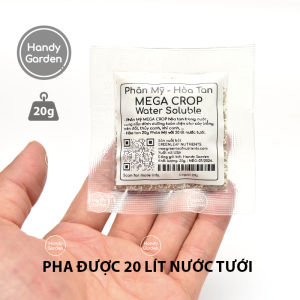 Phân Mỹ hòa tan MEGA CROP 1kg 20g 3g tiện dụng phân bón nước tưới dinh dưỡng toàn diện cho cây | Handy Garden