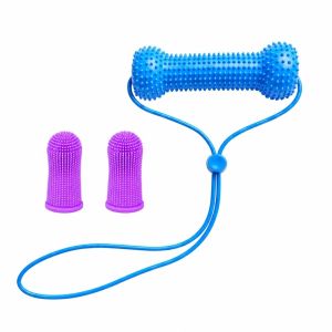 MUNCHX PVC Dụng cụ nha khoa cho chó tác động kép Với bàn chải đánh răng làm từ silicone. Ngăn ngừa sâu răng. Đồ chơi gặm nhai chăm sóc răng miệng cho chó Ngăn ngừa hôi miệng. Đồ chơi chải răng cho chó Để việc chải răng trở nên dễ dàng hơn.