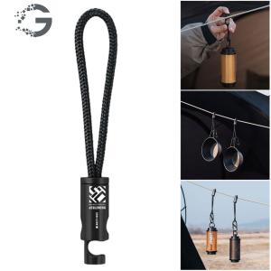 【New Arrival】 Travel Rope Hanger with Wind Rope Buckle Portable Lightweight Durable Camping and Hiking Outdoor Equipment