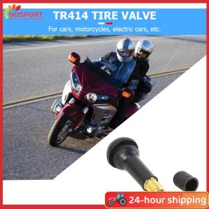 【HOSPORT】100 ชิ้น TR-414 Snap In ยางวาล์วลำต้น TR414 ยางยางวาล์ว Caps