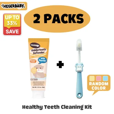 Hegerbaby Kids & Baby KiddieTeeth Toothpaste – Fluoride Probiotics Anti-Cavity Whitening Gentle Care for All Ages 60g