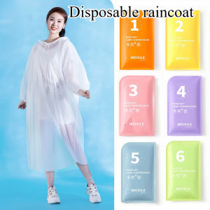 Portable Thick Raincoat Travel Outdoor Waterproof Mens and Womens Disposable Raincoat Travel