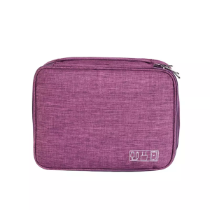 Travel Electronic Organizer Bag 2 Layer USB Cable Multi-Function Gadget Pouch Cable Accessories Foldable Portable