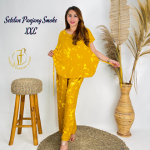 Setelan Panjang XXL Motif Smoke Bahan Rayon Premium Untuk Remaja dan Dewasa Termurah Kekinian