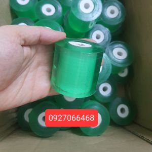 Cuộn ni lông (nilong) ủ kem màu Xanh rộng 5cm - hàng y hình shop đăng