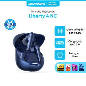Tai nghe bluetooth soundcore Liberty 4NC | Chống ồn ANC 50 giờ phát nhạc | Sạc nhanh | AI Translation