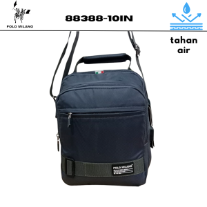 JUAL❗❗ SLINGBAGS POLO MILANO 88388-10in BISA DIJINJING BISA DISELEMPANG TALI TAS BISA DISESUAIKAN PANJANG PENDEK