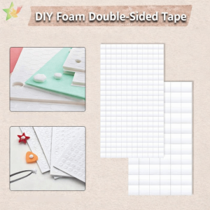 NOBLELYN 264Pcs/Sheet High-adhesion Foam Double-sided Tape Polka Dot Universal Glue Point Durable 6mm Double-sided Adhesive Wedding Party Birthday Home Decorantion Supplies