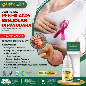Obat Benjolan di Payudara Herbal 100% ASLI - Penghilang Benjolan di Payudara Penghancur Benjolan di Payudara Obat Benjolan Payudara Tumor Payudara Kista Abses Fibroadenoma Daging Tumbuh di Payudara Obat Benjolan Payudara dan Nyeri - PROPOLIS SM