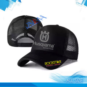 Topi Baseball jaring Rockstar snapback Husqvarna