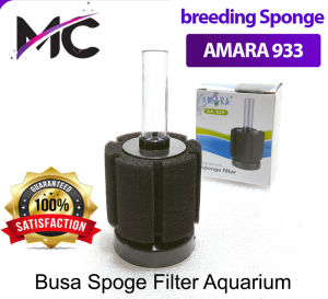 Filter Aquarium Pompa Udara Mini Biofoam Amara AA 933 & AA 833: Aksesoris Busa Sponge Filter Air Pump Aquascape Ikan Hias