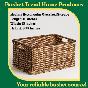 BASKET-TREND Storage Baskets in two-tone weave jumbo bacbac abaca buri bancuan rattan wicker nito home decor