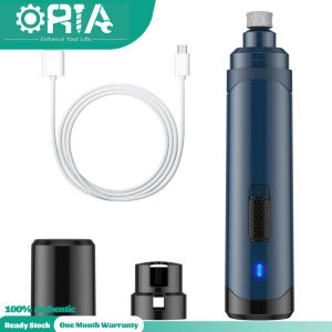 【 2020 New Version】oria Mèo Cưng Con Chó Máy Mài Móng Tông Đơ Điện 2 Tốc Độ Sạc Móng Thú Cưng Dụng Cụ Cắt Cá Nhân Với 3 Chà Nhám Cổng Bàn Chân Cho Vật Nuôi Màu Xanh Dương Đậm