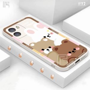 (Lokal Ready) Casing hp Xiaomi Poco X5 5G Poco M4 Pro Poco M3 Pro Poco X3 GT F4 GT X3 Pro X3 NFC M5S Kartun Motif Teddy Bear Kelinci Soft Case