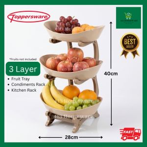 3layer Purple Fruit Tray Color of the Year 2024 2025 Christmas New Year Multi-purpose rack violet ube #2424 #2525