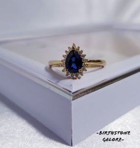 Natural Sapphire Birthstone S925 adjustable silver ring/Gemstone/September birthstone/blue sapphire ring/cincin sapphire/蓝宝石 S925镶嵌活口戒指
