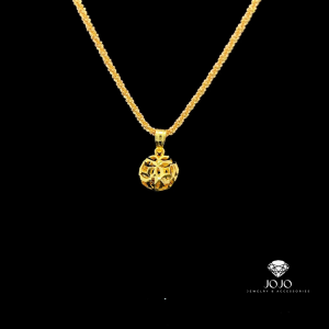 M1006 Mặt và Dây chuyền nữ kiểu trái châu chạm khắc tinh tế JOJO