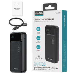 Pin sạc dự phòng công suất 22.5W Choetech B728/ B729/ B730 dung lượng 10000mAh 20000mAh 30000mAh