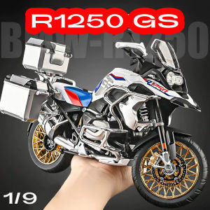 【RUM】1:9 Scale BMW R1250 GS Alloy Motorcycle Model Light Effect Diecast Car Toys for Boys Birthday Gift Kids Toys Car Collection