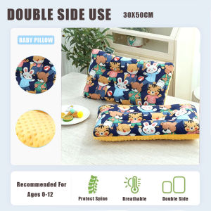 KKHOUSE Soft Toddler Pillow For Baby Neck Support Double Side Use Pillow Prevent Flat Head Sleeping Support Kid Pillow