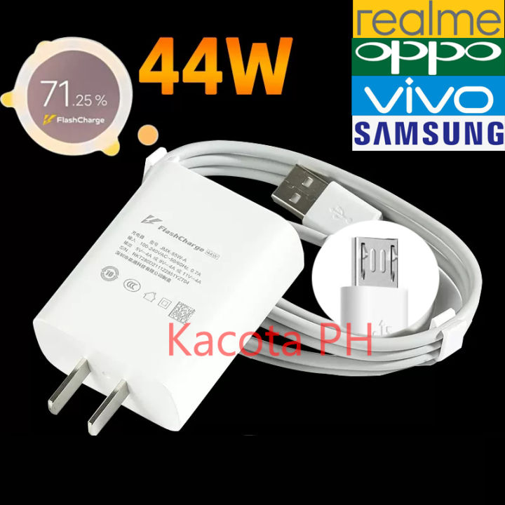 Oppo Charger Original Fast Charger 18W Micro Usb 2IN1 Adapter Set