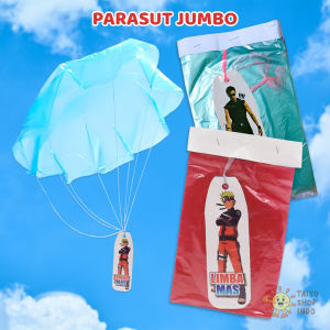 TAIYO Mainan Anak Jadul Parasut Jumbo Plastik Terjun Payung Super Hero