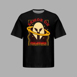 Casual Original Armor On - MenS Dri-Fit SATURN ASCENDING Printed Sportswear Training Round Neck Shirt