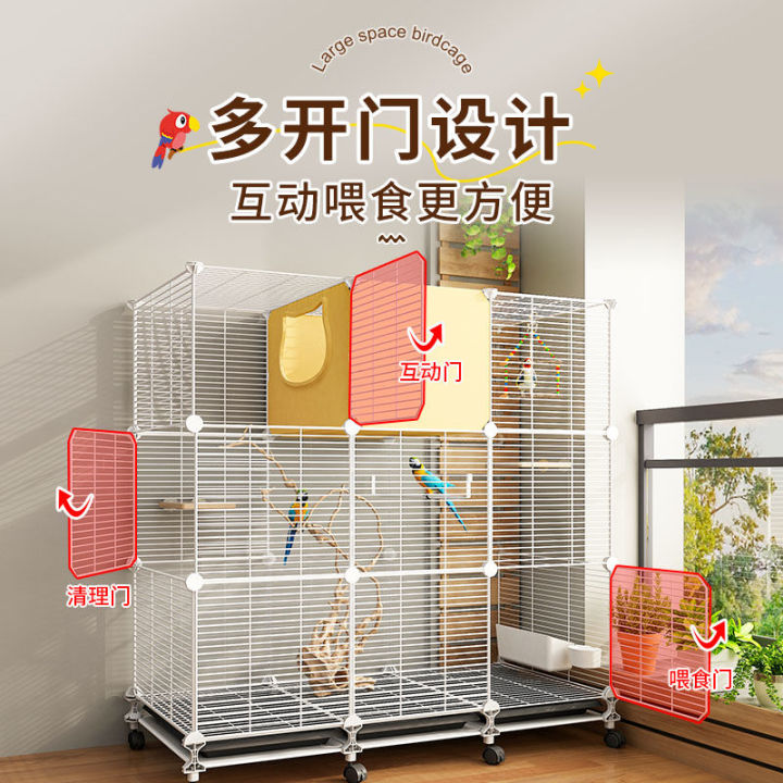 Bird Cage Luxury Parrot Cage Birdcage Display Pet Cage Large Thrush for ...