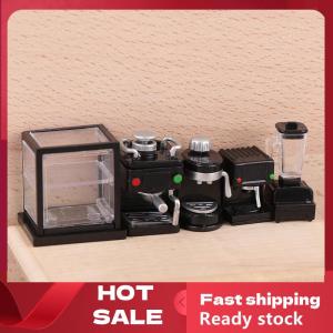 🚚【Local Express Delivery】🚚 1pc Mini Dollhouse Miniature Furniture Coffee Maker Coffee Cup Storage Shelf Simulation Dollhouse Decor DIY Toys Doll House