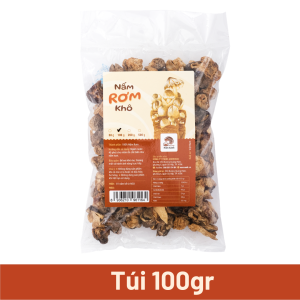 Nấm Rơm Khô Sấy Nhiệt (50gr - 1kg) Loại Búp Thơm Ngon Bổ Dưỡng - Nông Trại Nấm Xanh