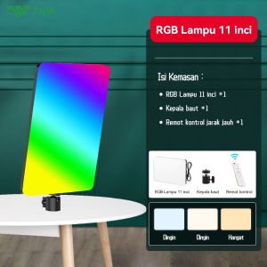 TNW Lampu RGB Lampu Foto Led RGB Lampu Lighting HP Kamera Lighting Studio+Tripod Lampu Konten Kreator