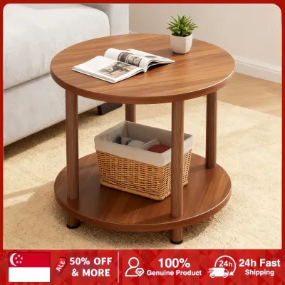 Round Coffee Table Bedside Table Bedroom Side Table Living Room Round table 50cm