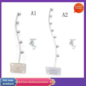 Graceful New Wall Mount Waved Waterfall Hanger Rack 7 Beads Garment Display Hook