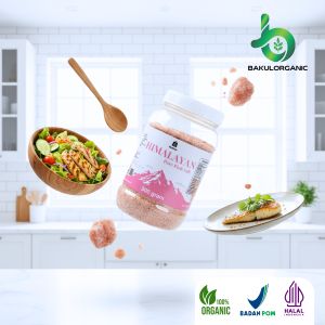 Bakulorganic Garam Himalaya 100% Original Himalayan Pink Salt