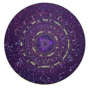 8.6 inch Vòng Tarot bàn thờ vải trò chơi với bàn cờ Chiêm Tinh Học cho Oracle Pad bảng Bìa Mat bói toán tablecl