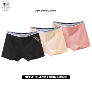 Joe Sir 3PCS Overnight Menstrual Boxer Briefs for Women Anti Leak Period Underwear Soft Cotton Crotch Sleep Shorts Panties