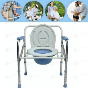 เก้าอี้นั่งถ่าย อาบน้ำ อลูมิเนียม 2 IN 1  เก้าอี้ขับถ่าย แบบพับได้ Toilet Chair V1 patient toilet chair Grade Can be adjusted to 6 level สุขาเคลื่อนที่ เก้าอี้นั่งถ่าย ผู้สูงอายุ พับได้ ปรับความสูงได้ โครงอลูมิเนียมอัลลอยด์ น้ำหนักเบาไม่เป็นสนิม