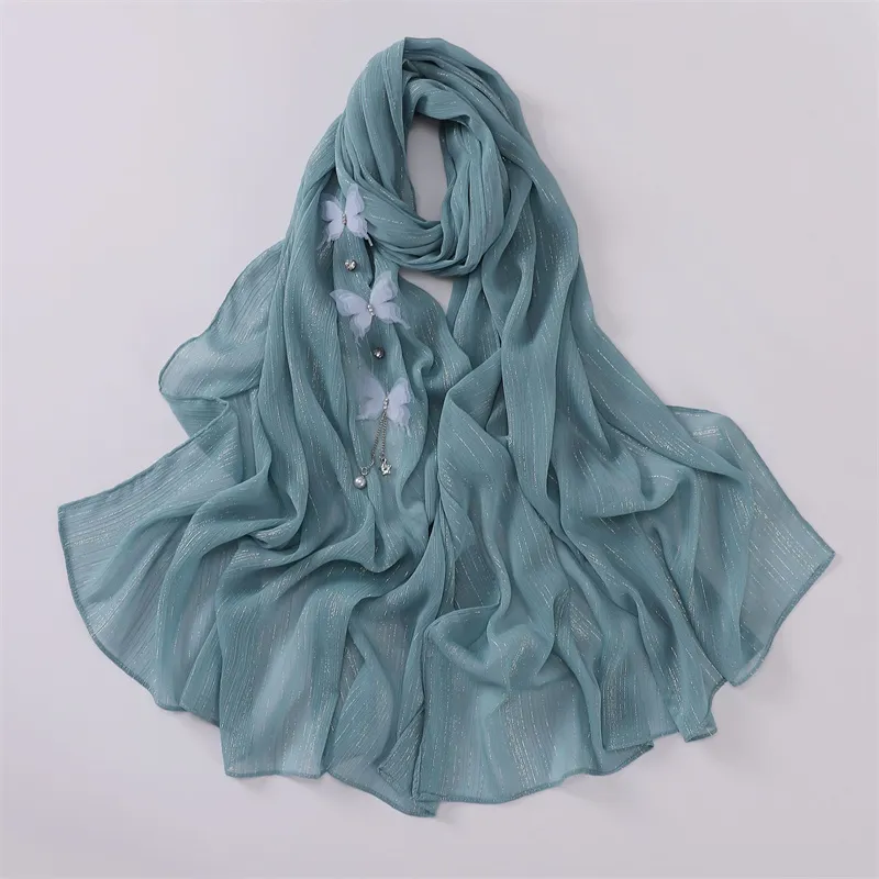 Fashion Long Wrap Shawl Hijab Muslim Chiffon Headscarf Shawl Scarf