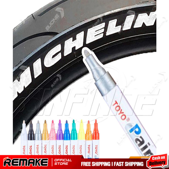 ปากกาเขียนยาง TOYO Paint ปากกา อเนกประสงค์ เขียนป้ายทะเบียนรถ ปากกา ...