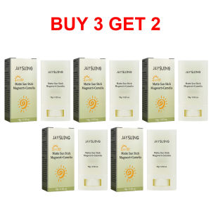 Jaysuing Matte Sun Stick Mugwort+Camelia Sunscreen Stick Anti-Uv Protector SPF50+ Moisturizing Preventing Sunburn Whitening Matte Summer Brightening Refreshing Waterproof Sunblock Stick Anti Oxidant Oil-Control Skin Care 18g