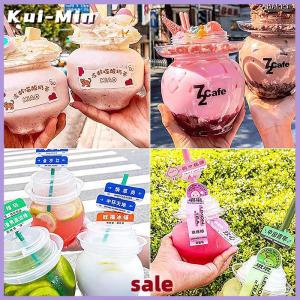 Kui-Min 500ml PET Container Kimchi Jar Water Bottle Milk Tea Drinking Cup Portable Bottle Kitchen Water Bottle Home