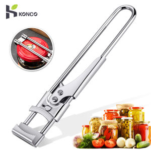 Konco Stainless steel Jar Opener Adjustable Can Opener Multi-Function Bottle Opener Manual Jar Opener Jam Opener Kitchen Opening Tools