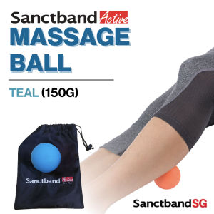 Sanctband Active Trigger Point Massage Ball Gym Lacrosse Ball Yoga Pilates Myofascial Mobility Therapy Ball Teal Colour